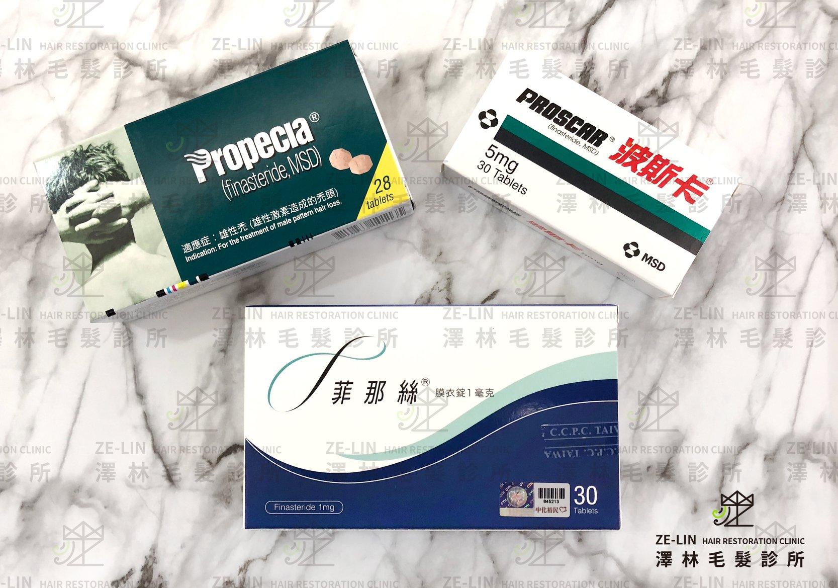 M型禿治療用藥物圖示